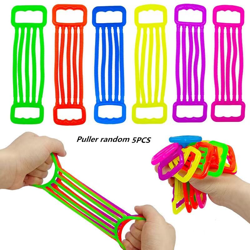 Pcs Novelty Funny Children's Arm Puller Colourful TPR Silicone Elastic Stress Relieving Toys Kids Training Arm Strength Toys