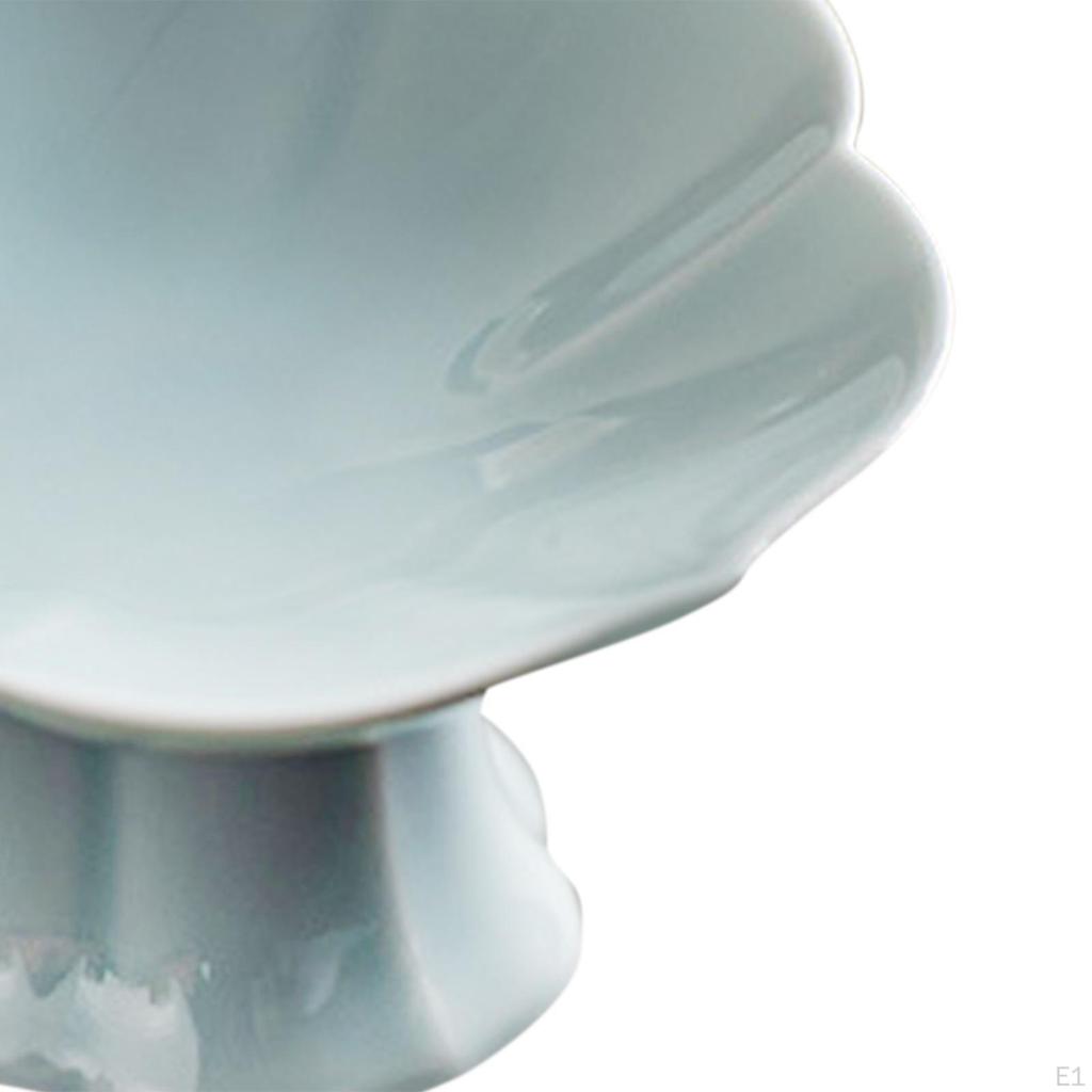 Bol Ceramic cu Picior Decorativ pentru Masă Suport cu Piedestal pentru Servit Deserturi/Tort pentru Living