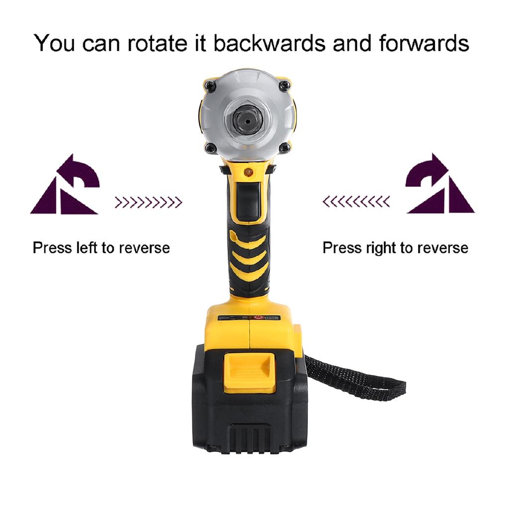 110-240V 168VF 460NM 19800mAh Electric Brushless Impact Wrench Cordless Drive Impact Wrench Tools