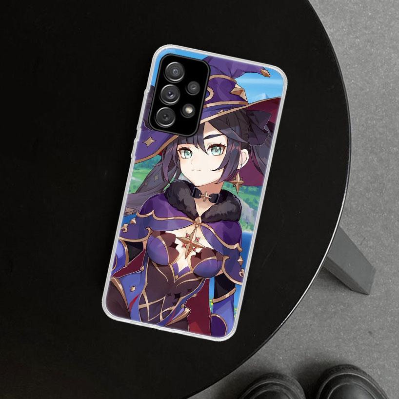 Genshin Impact Mona Girl Phone Case for Samsung Galaxy A17 A16 A26 A36 A56 A57 A37 A15 A25 A35 A55 A14 A24 A34 A54 A13 A23 A33 A