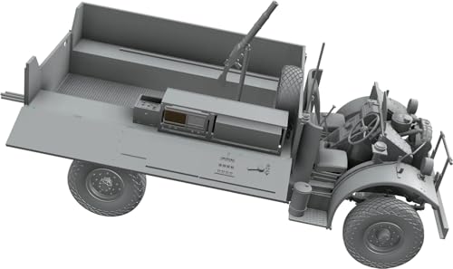 Modelo Thunder Escala 1/35 Caminhão Britânico LRDG Ford F-30 com Rádio e Duas Figuras, Kit de Modelo de Plástico TB35309