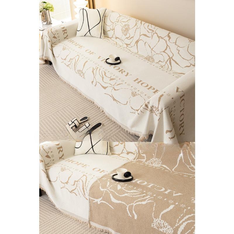 

Чехлы для диванных подушек из синели в скандинавском стиле, ткань для полотенец, универсальный двухсторонний чехол на четыре сезона, подлокотник, спинка, защитный комплект для дивана 180*130