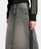 Adidas 3-Stripe Denim Long Skirt - Charcoal Black / Jw2659
