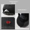 Hat Female Cartoon Embroidery Washed Cap Student Couple Versatile Baseball Cap Outdoor Casual Sun Hat