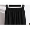 DIMANAF Summer 2025 Plus Size Women Loose High Waist Basic Elastic Pants Casual Trousers Long Wide Leg Pants