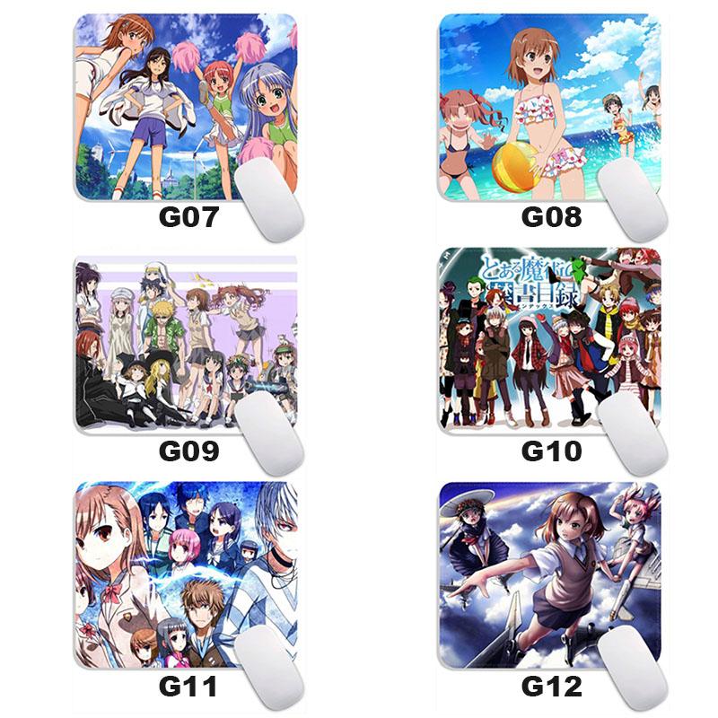 A Certain Magical I_Index Standard Anime Mouse Pad Edge Stitched Small Mousepad Gamer Travel MousePads Non-Slip Office Mousemat