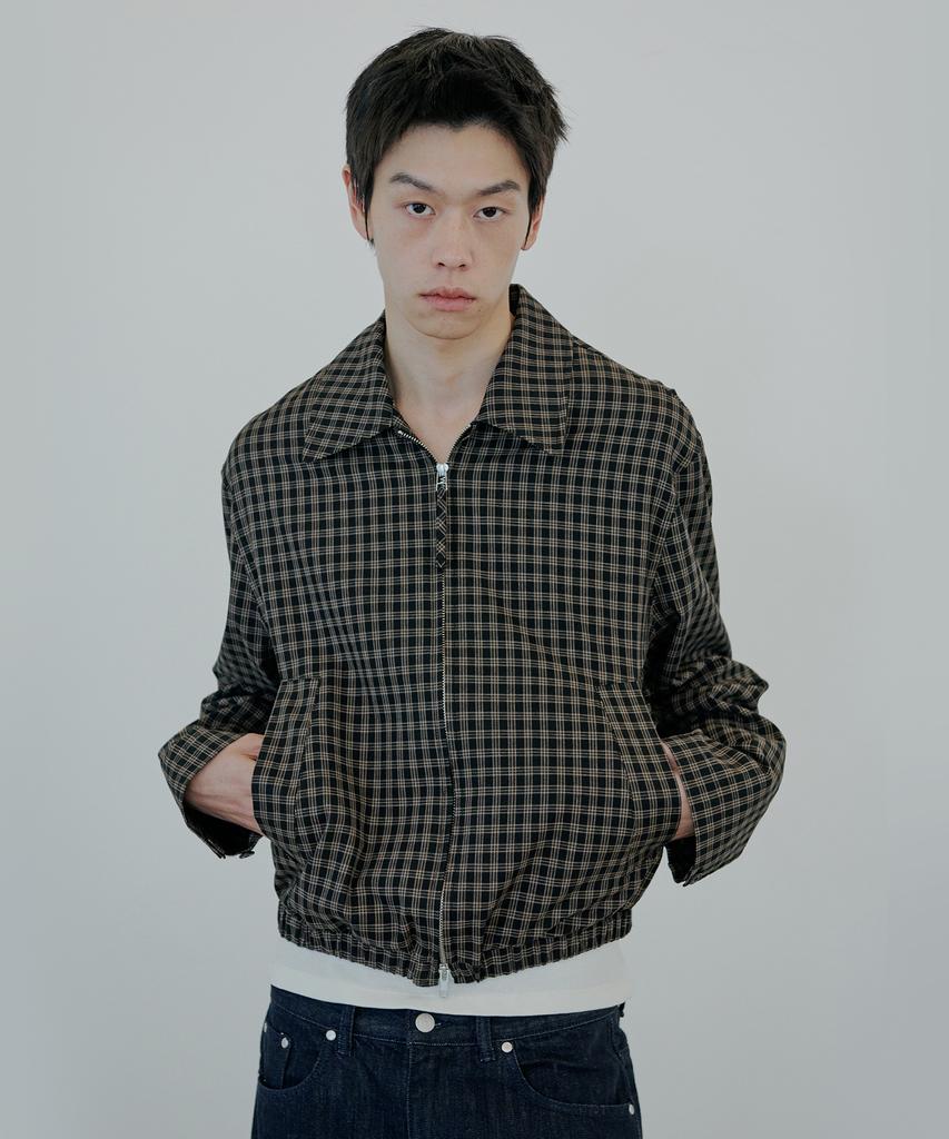 Nuakle Check Blouson_Black