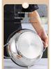 Japanese Stainless Steel Multi-Functional Tempura Frying Pot with Controllable Temperature & Double Handles