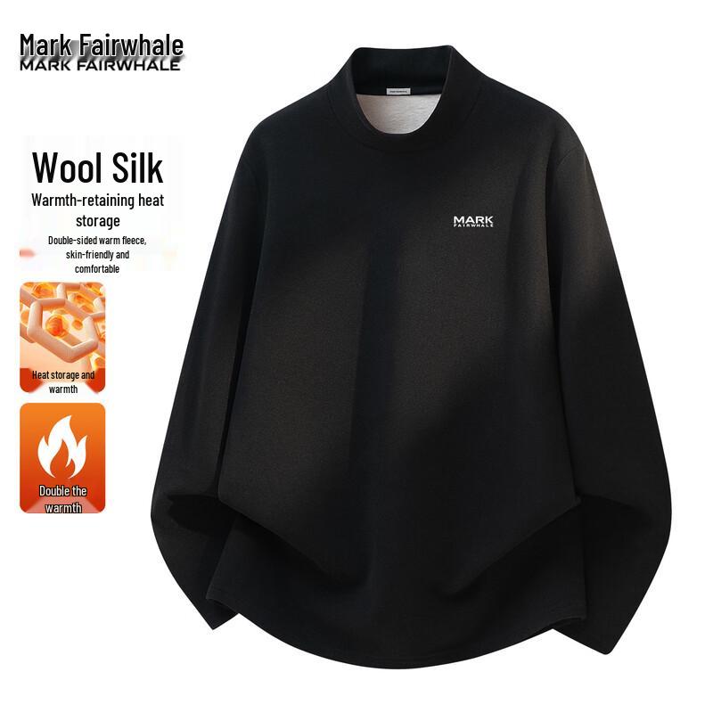 Mark Fairwhale Wool-Silk Fleece-Lined Thermal Long-Sleeve T-Shirt