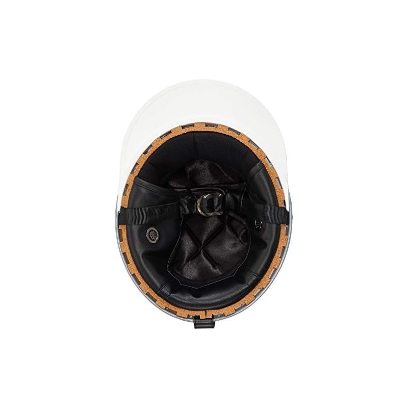 Bike Parts Center Half Helmet, Cork Type, White, Free Size (Head Circumference 57cm~60cm) 700103