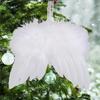 6pcs Mini Feather Snowflake Pendant Simulation Christmas Tree Decoration  Valentines Day