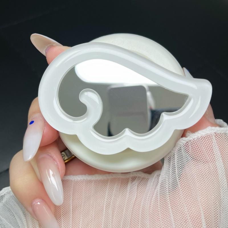 Korean Cute 3D Wings Makeup Mirror For Magsafe Griptok Holder Phone Finger Ring Stand Support For iPhone 16 Girl Bracket