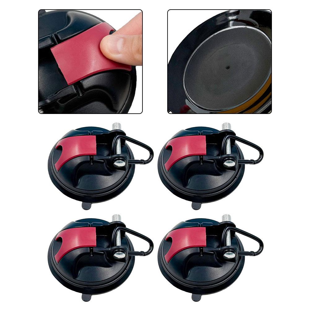 4PCS Suction Cup Hooks for Campervan For Awnings Heavy Duty Load Support up to 30 kg Ideal for Tent and Outdoor Gear Hanging