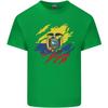 Torn Ecuador Flag Ecuadorian Day Football Unisexs Light Cotton TShirt