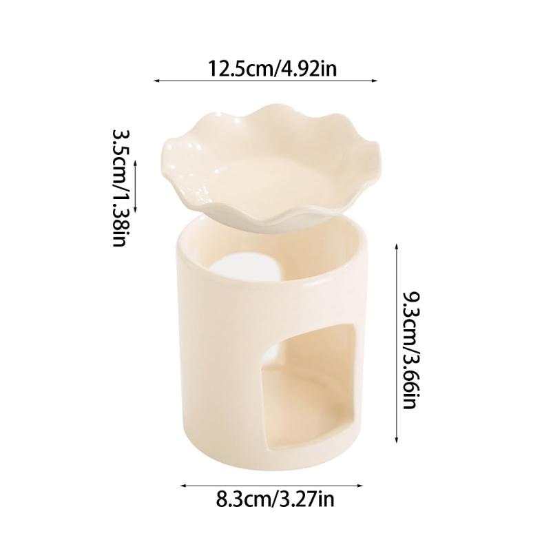 Ceramics Flower Essential Oil Burners Melter Aromatherapies Diffuser Incenses Fragrances for Home and Office Decors