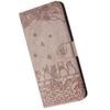 Suitable for iPhone 15 14 13 Phone Case, 15plus Solid Color Embossed Cat Card Slot Wallet Protective Case