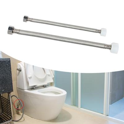 Braided Stainless Steel Toilet Hose 7/8inch To 1/2inch Toilet Water Connectors Hose Flexible Toilet Connector Enduring