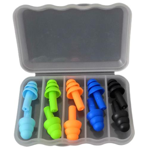 

5 пар/компл. беруши многоразовые гибкие в форме рождественской елки для женщин и мужчин защитные мягкие беруши товары для дома