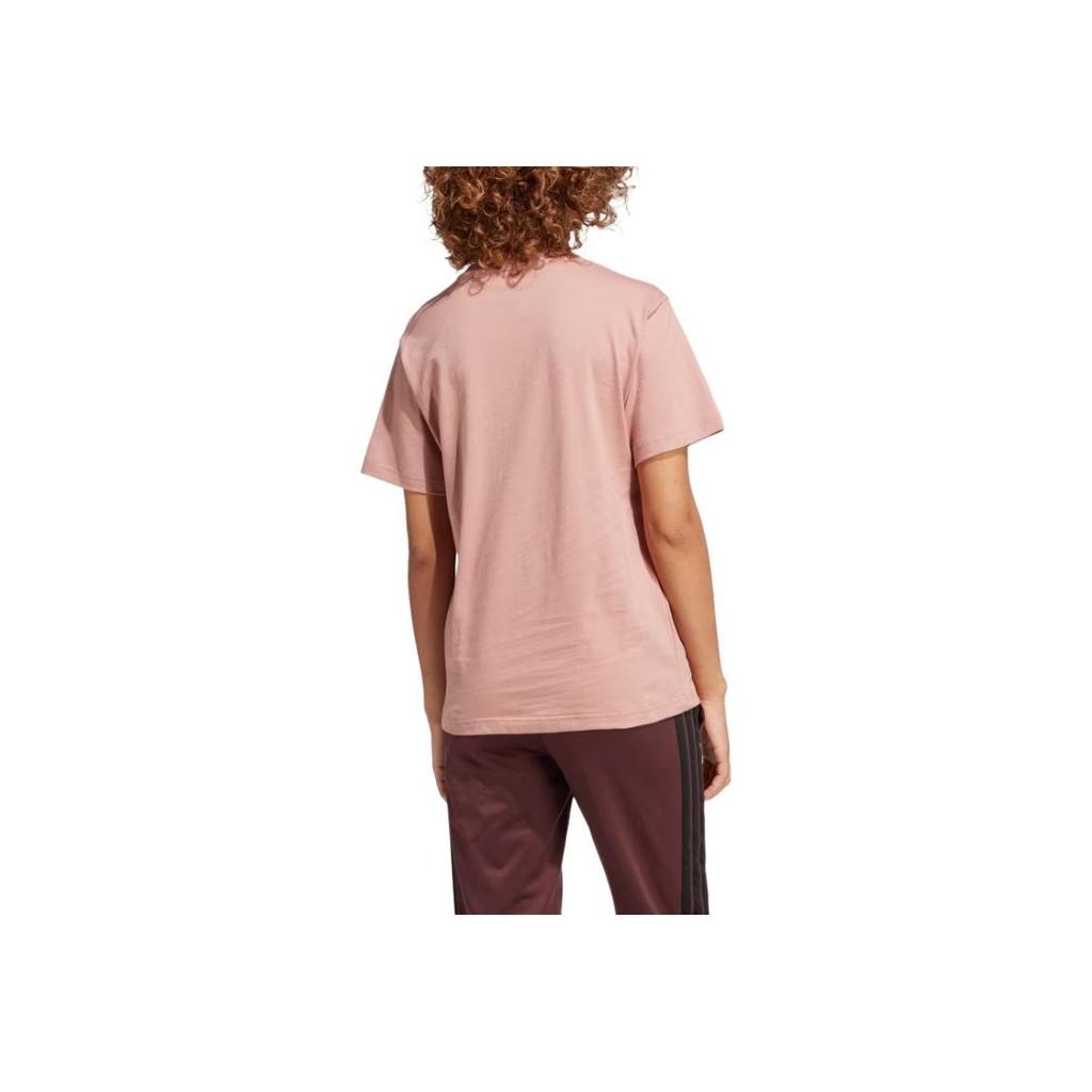 Adidas Sportswear Lounge Fashion Comfortable Soft Versatile Short Sleeve T-Shirt Women Tops Warm-Clay JJ4084