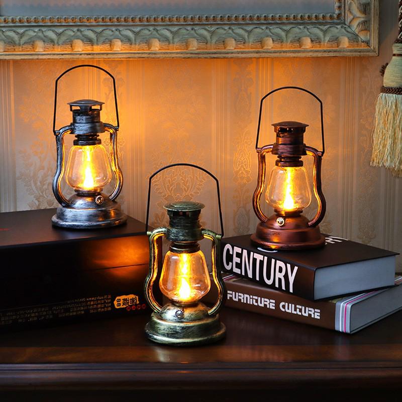Solar Rechargeable Retro Kerosene Lantern - Outdoor Camping, Emergency, Tent & Night Light