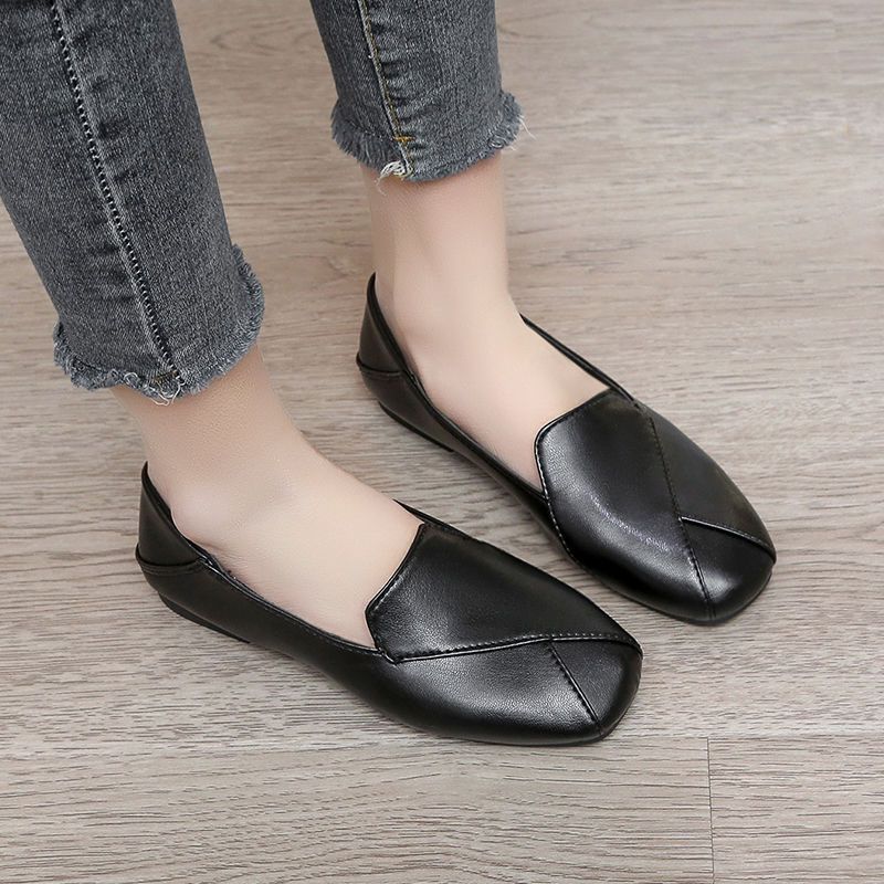 Square Toe Slip-on Office Loafers Shoes for Women Summer High Quality Fashion Comfortable and Elegant Promotion Y2k Woman Flats