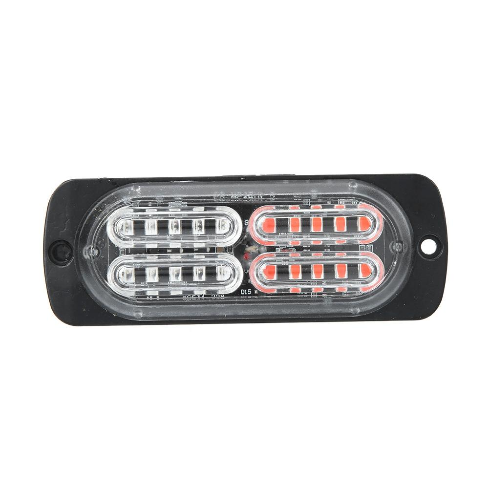 Ultra cienka lampa stroboskopowa Uniwersalna lampa ostrzegawcza 9-30V Furgonetka Samochód IP66 Migające światło awaryjne(Losowy)
