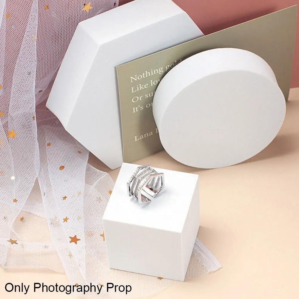 10 adet/takım Fotoğraf Arka Plan Prop Katı Köpük Fotoğraf Geometrik Küp Sahne Takı Ekran Çekim Fotoğraf Aksesuarı