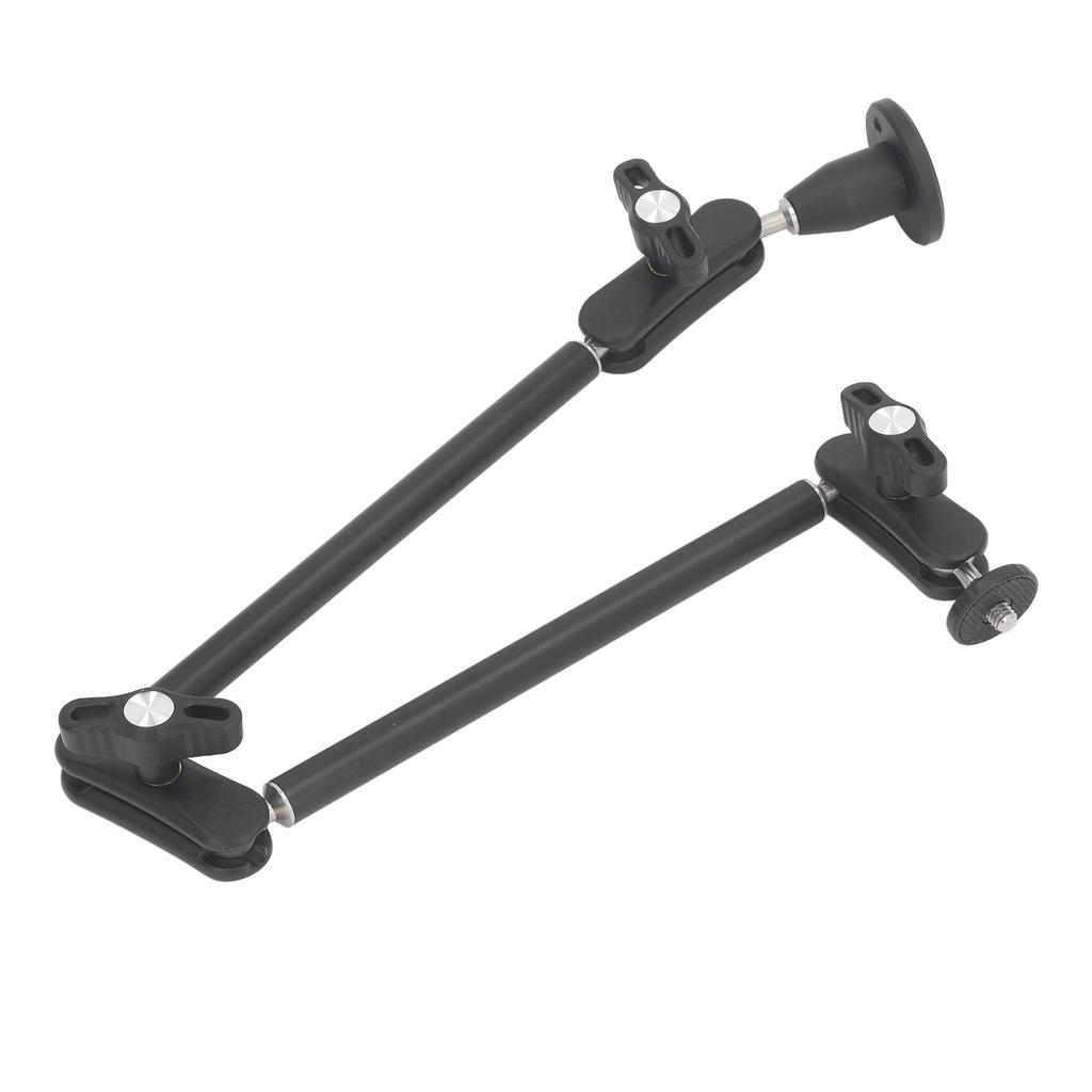 Articulating Arm Two Section 360 degrees  Rotation 1 4inch 3 8inch 4.4lb Load Bearing Articulating Arm for Fill Light