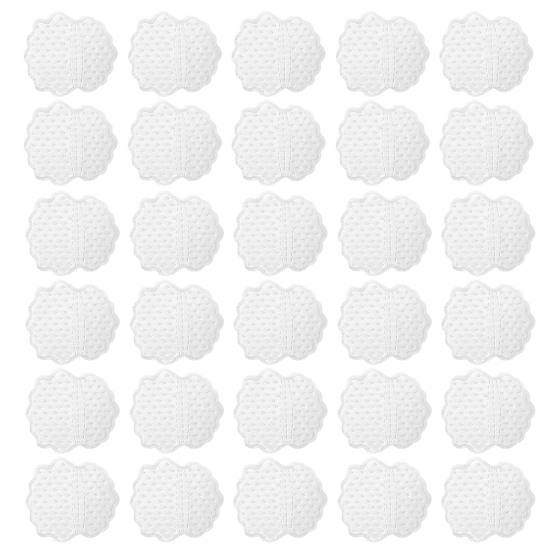 

30 шт. подушечки для ухода за подмышками, гигиенические ультратонкие дышащие клейкие подушечки в форме цветка, впитывающие пот нетканые материалы, наклейки против пота 30PCS