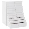 10-Layer White Jewelry Box with Watch Holders