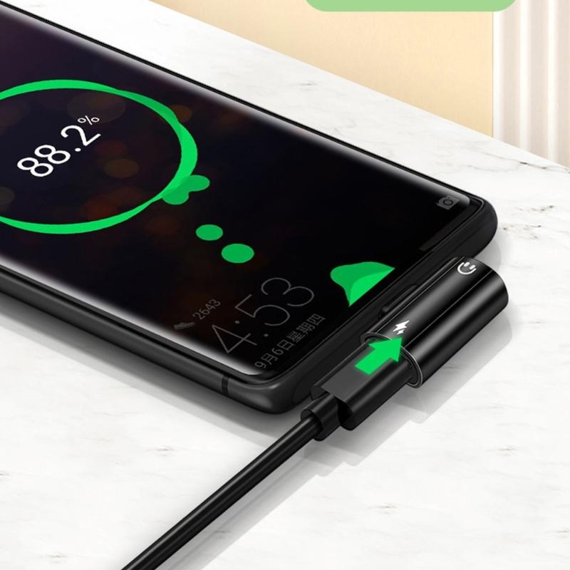 USB C To 3.5mm Headphone and Chargers Adapter With 3.5mm Headphone Port PD60W Fast Charging Aluminum Alloy Design