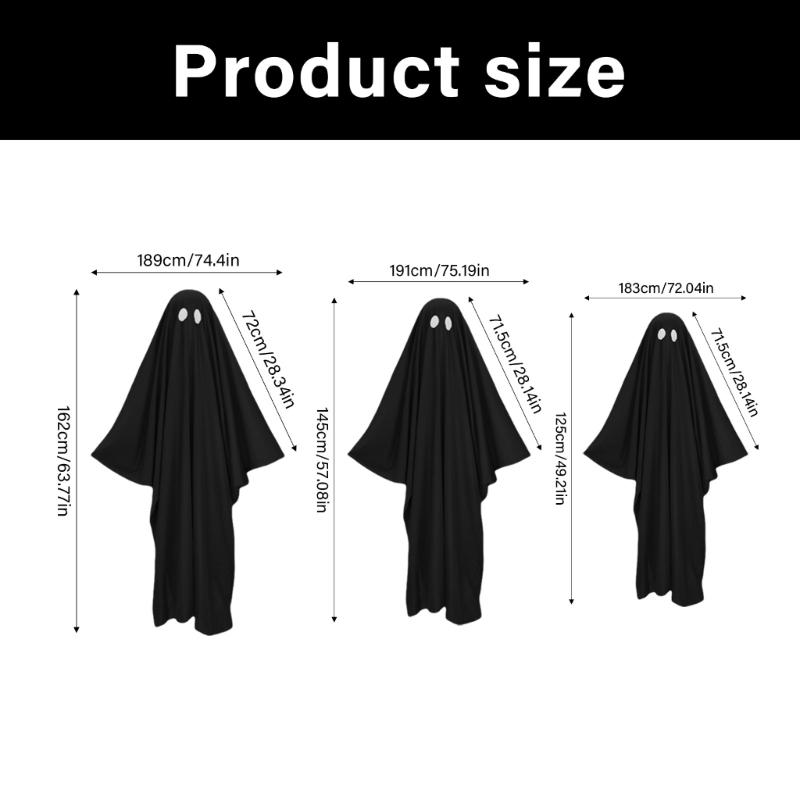 White Phantoms Capes Halloween Costume For Couple Family Scary Cosplay Efficient Parties Attire