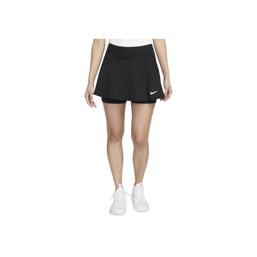 Nike Fusta scurtă plisată cu logo imprimat Dri-Fit Femei Pantaloni negru DH9553-010