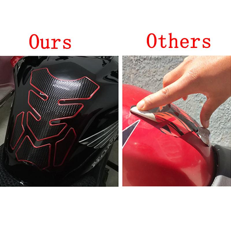 Fiber Fishbone Stickers Car Motorcycle Tank Pad Tankpad Protector for Motorcycle Universal Fishbone Protector Cover Accessories