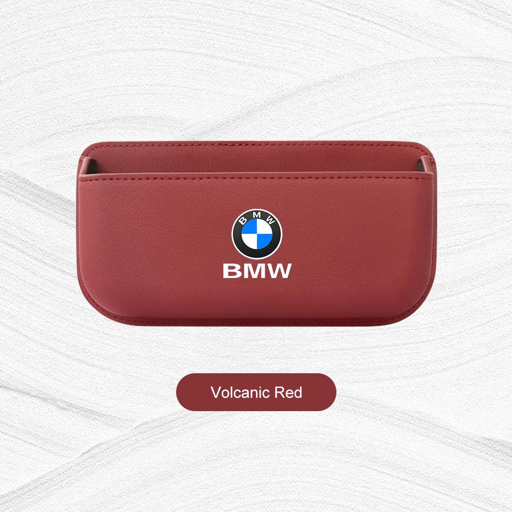 Leather Car Side Pocket Organizer Bag For BMW M M3 M5 E36 E39 E46 E60 E91 F48 F25 F15 F10 F01 X1 X3 Door Adhesive Storage Pouch npmk56