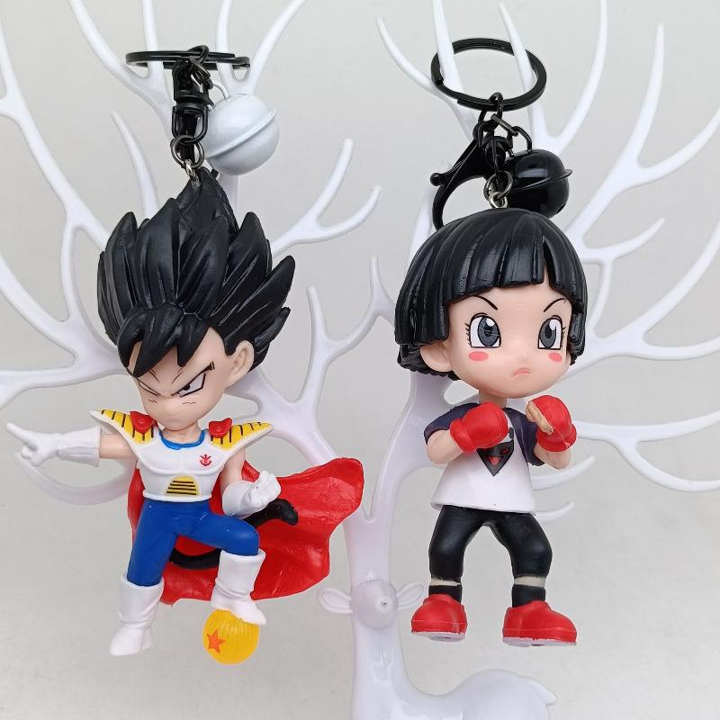 1PC Random Color Dragon Ball PVC Action Figure Keychain Goku Vegeta Frieza Cell