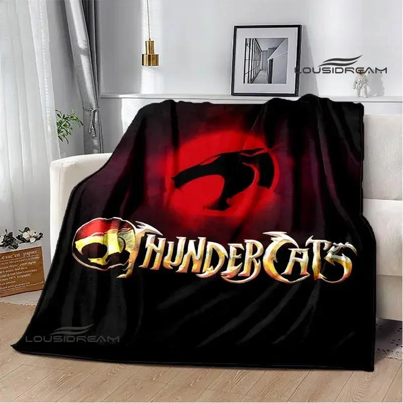 Thundercats Cartoon-Druckdecke, warme Decke für Kinder, T-Flansch-Decke, Heimreisedecke, Bettauskleidung, Geburtstagsgeschenk
