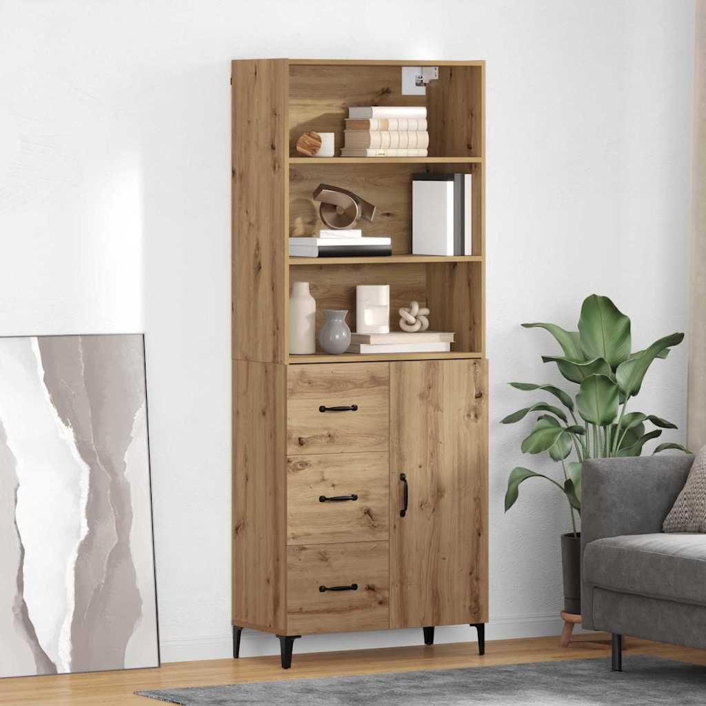 Highboard Artisan Oak 69.5 x 34 x 180 cm Particleboard