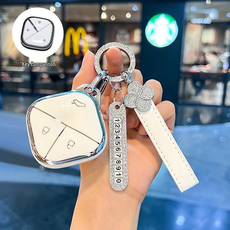 Wuling Bingo Key Cover for Hongguang Miniev, Bingo Plus, Xingguang S, Macaron, Mini GB, Jiachen - Women's Edition