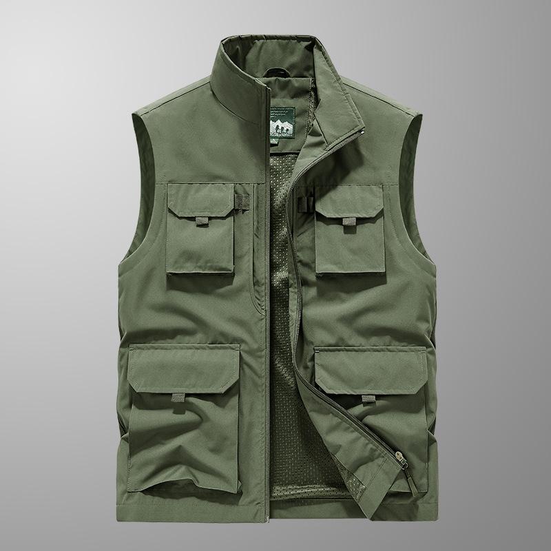 Men's Spring, Autumn and Summer Casual Vest Large Size Loose Vest Top Jacket