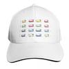 Colourful Vintage Eriba Puck Caravan Daisy Cap Fashion Casual Baseball Caps  Summer Unisex Baseball Hats Polychromatic
