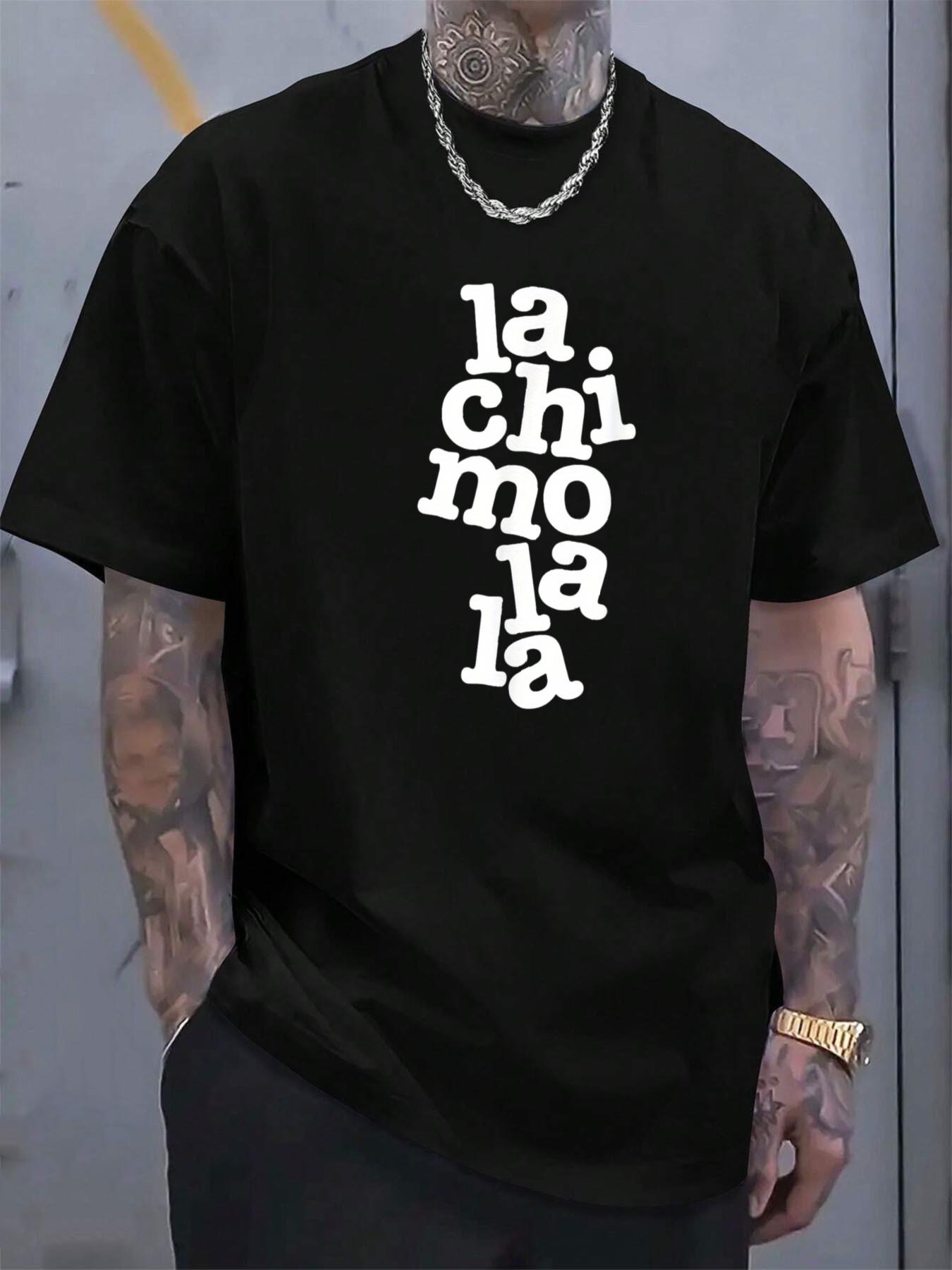 Lachimolala Men s K-Pop Sarcastic Joke T-Shirt - 100% Cotton 180gsm Black Tee with Bold White Lachimolala Print XL