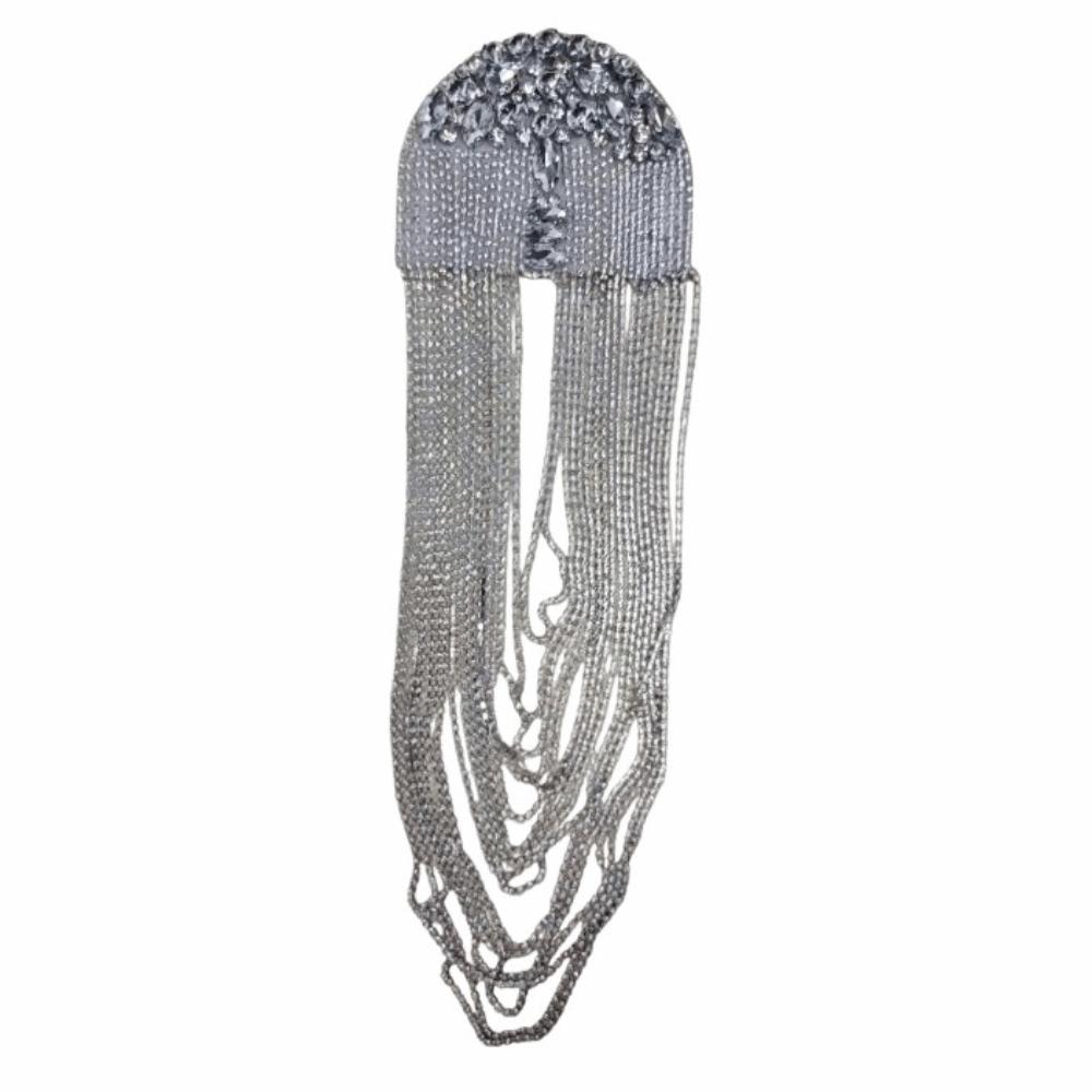 Zinc Zinc Alloy Tassel Epaulettes Rhinestone Shoulder Mark Classic Shoulder Board Choir Performance