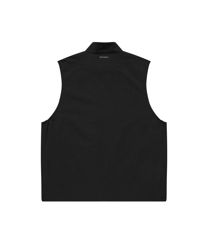 COVERNAT Nylon Track Vest Black