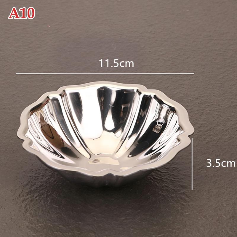Stainless Steel Dessert Cup Ice Cream Cups Salad Goblet Retro High Base Bowl For Fruit Yogurt Snack Dish Bar Dinnerware
