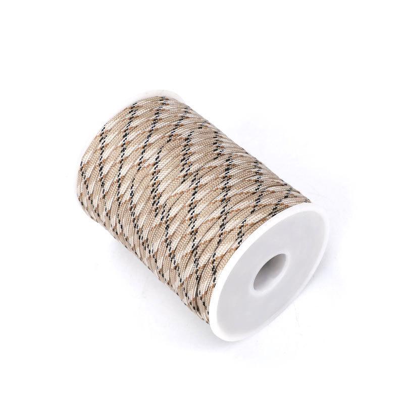 30 Meters A Roll Of 7-Core Umbrella Rope Bracelet Braided Thread 4Mm Bundled Tent Rope Canopy Pull Rope Windproof Rope