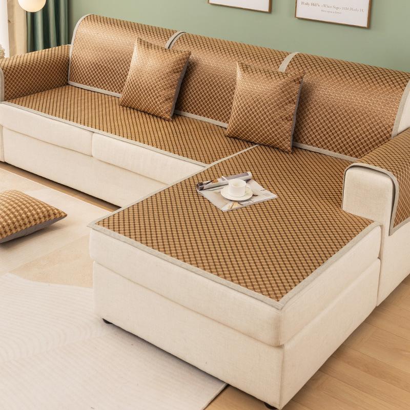 

Коврик из ротанга, диванная подушка, летний нескользящий коврик для сиденья, новый бамбуковый коврик из ледяного шелка 70*210