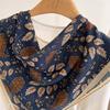 Spring and Summer New Retro Style Printed Square Scarf Women's Versatile Fashion Outer Travel Shawl Neck Scarf
