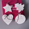 Holiday Ornament Silicone Mould Round Heart Shape Crafting Supplies for Candle Soap Baking Projects