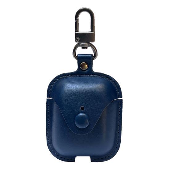 Protective Cover Dustproof Shock Absorption Full Coverage Wireless Earphone Faux Leather Case for AirPods Series